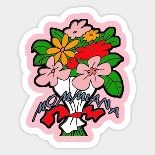 mommiana.mommiana flower for girls hearts and mothers gifts Sticker